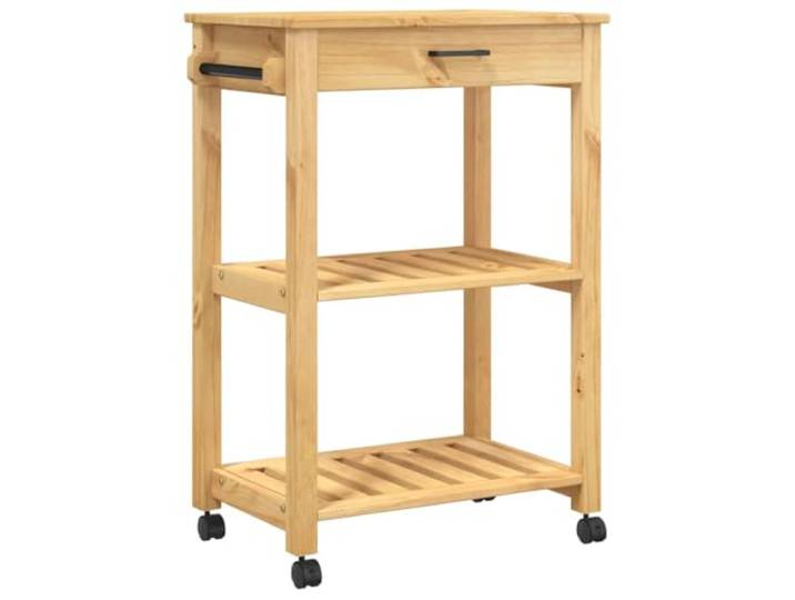 vidaXL Küchenwagen Monza 60x40x88,5 cm Massivholz Kiefer