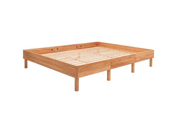 Linea Natura Familienbett, Wildeiche, Holz, Wildeiche, massiv, 270x200 cm, Familienbett, Schlafzimmer, Betten, Familienbetten