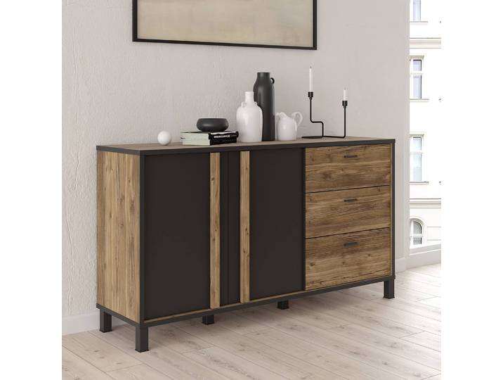 Buffet I 155 x 85 x 42cm Marron/Noir