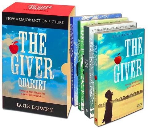 Harper Collins The Giver Quartet 4 Book Box Set by Lois Lowry – The Giver, Gathering Blue, Messenger & Son