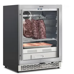 VEVOR Trockenreifekühlschrank 45 kg für Steaks, Reifekühlschrank für Fleisch mit präziser Temperatur- und Feuchtigkeitskontrolle, Rindfleischreifemaschine für Haushaltsküchen Restaurant Hotel