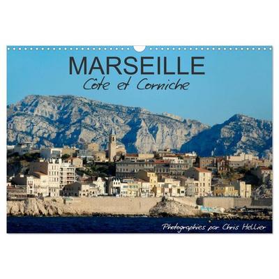 Marseille Côte et Corniche (Calendrier mural 2027 DIN A3 vertical), CALVENDO calendrier mensuel