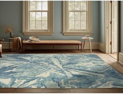 Alora Decor Sailor Teal Hand-tufted Abstract Rug