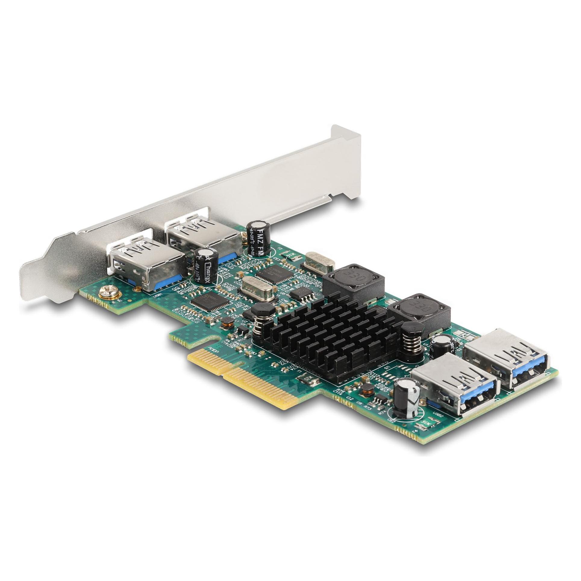 Delock PCI Express x4 Karte zu 2x extern USB 5 Gbps Typ-A + (90282)