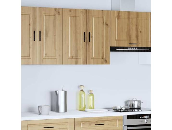 Küchenschrank Porto Eiche Handwerk Spanplatte 60 x 31 x 60 cm Mehrzweckschrank, Ablageflächen, Wandbefestigung im Lieferumfang enthalten, Schrauben und Dübel nicht im Lieferumfang