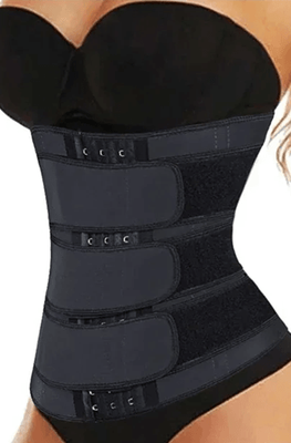 Inspire Essentials FlexCore Womens Waist Support Sauna Trainer Belt 5xl black