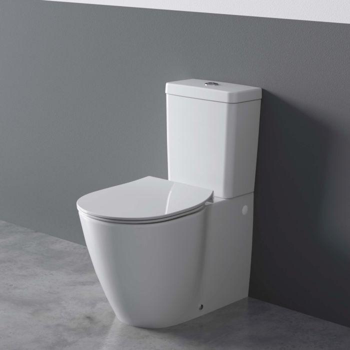 Ideal Standard Connect Flat WC-Sitz E772301 Scharnier Edelstahl, abnehmbar, weiß