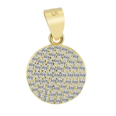 Kettenanhänger ADELIA´S "eleganter Schmuck Anhänger aus 925 Sterling Silber", gold, Schmuckanhänger, Damen, Silber 925 (Sterlingsilber), Kettenanhänger