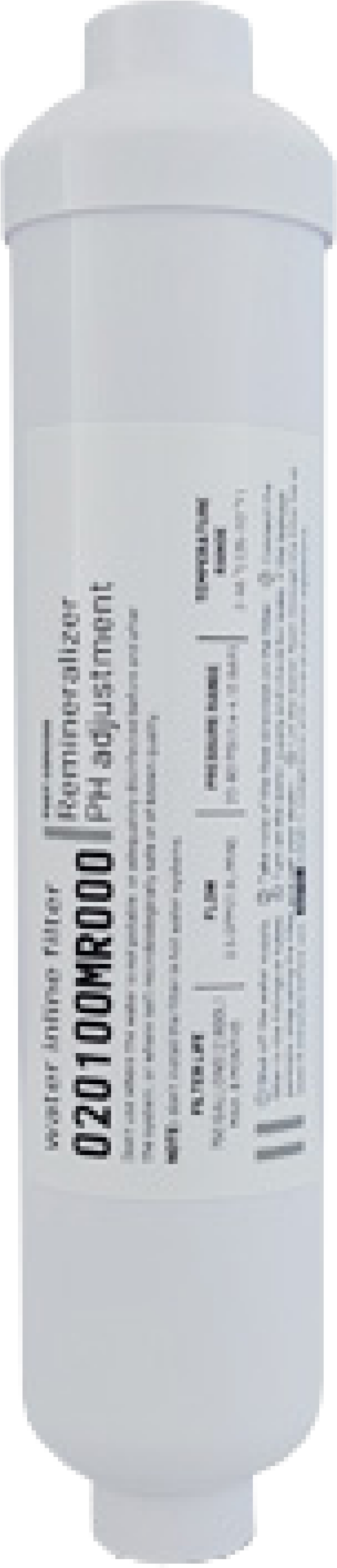 Acquamark Filtro in Linea Remineralizzatore e Regolatore del PH (GAC) al Cocco 1/4" FPT 2"x10"