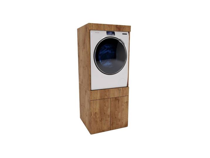 WASCHMASCHINENSCHRANK Retro 162/63/67cm