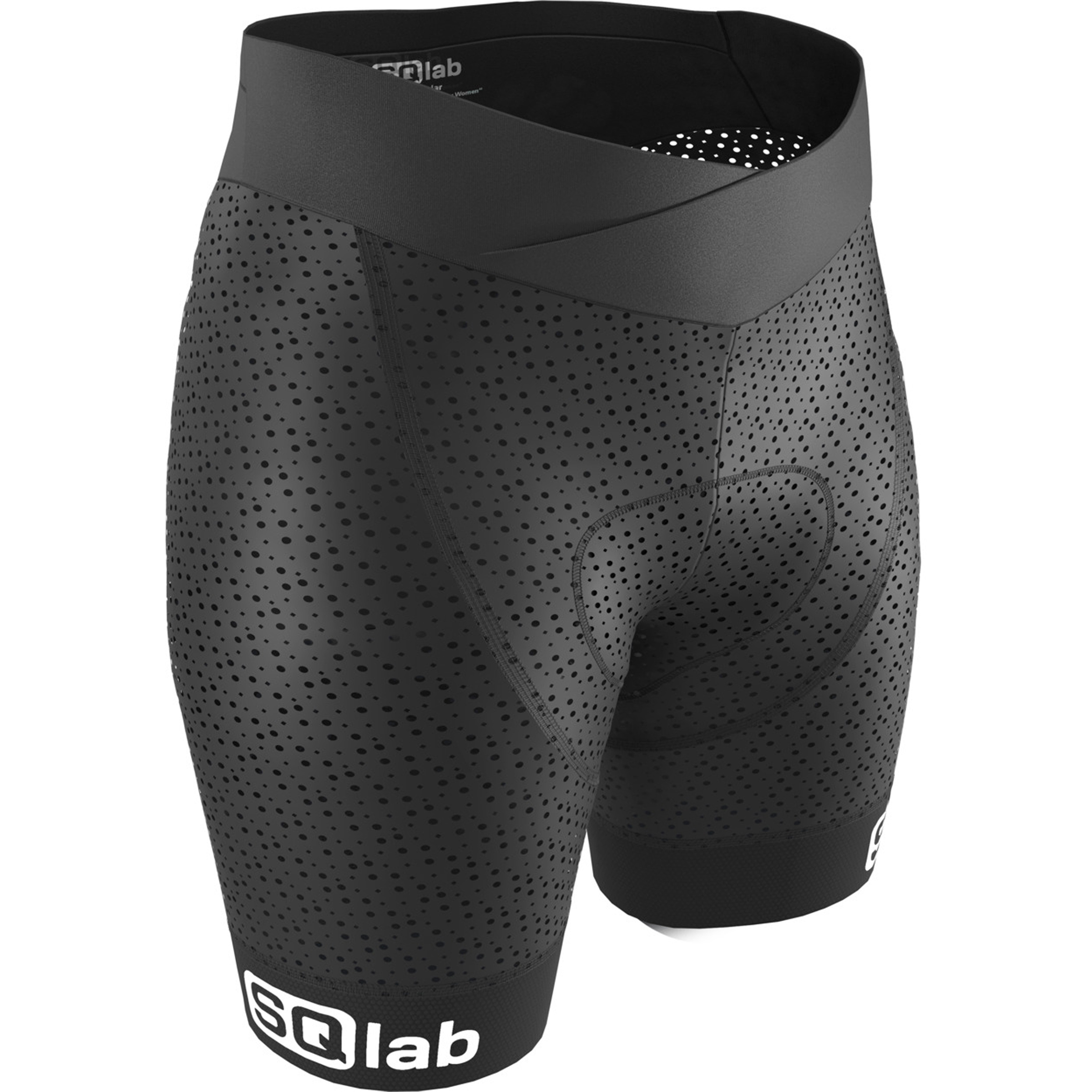 SQlab ONE10 2.0 mit Sitzpolster Damen Fahrradhose schwarz Größe L Mountainbike Schnell trocknend