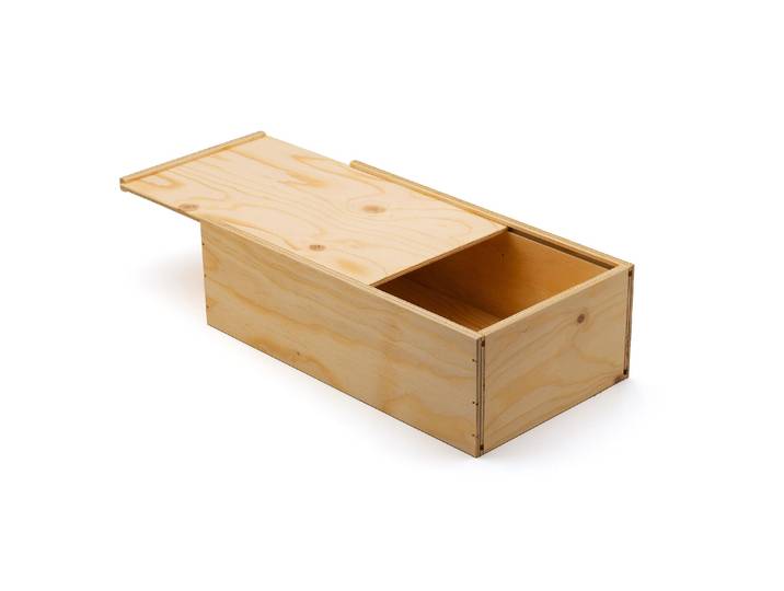 Aufbewahrungsbox Weinflaschen, Holz, Hellbeige , beige (hellbeige), B:35,3cm H:19,8cm T:10,8cm, Aufbewahrungsboxen, Aufbewahrungsbox