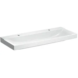 Geberit Xeno2 Waschtisch 500550011 120x48cm, weiß, KeraTect, 2 Hahnlöcher
