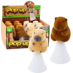 Springendes Capybara Spring Pop Up Beige Braun 10cm