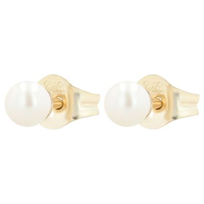 Paar Ohrhänger ADELIA´S "Ohrringe – Ohrstecker aus 333 Gold mit Perle", Damen, Gr. Damen, gold, Ohrringe, Ein Geschenk, das Freude macht