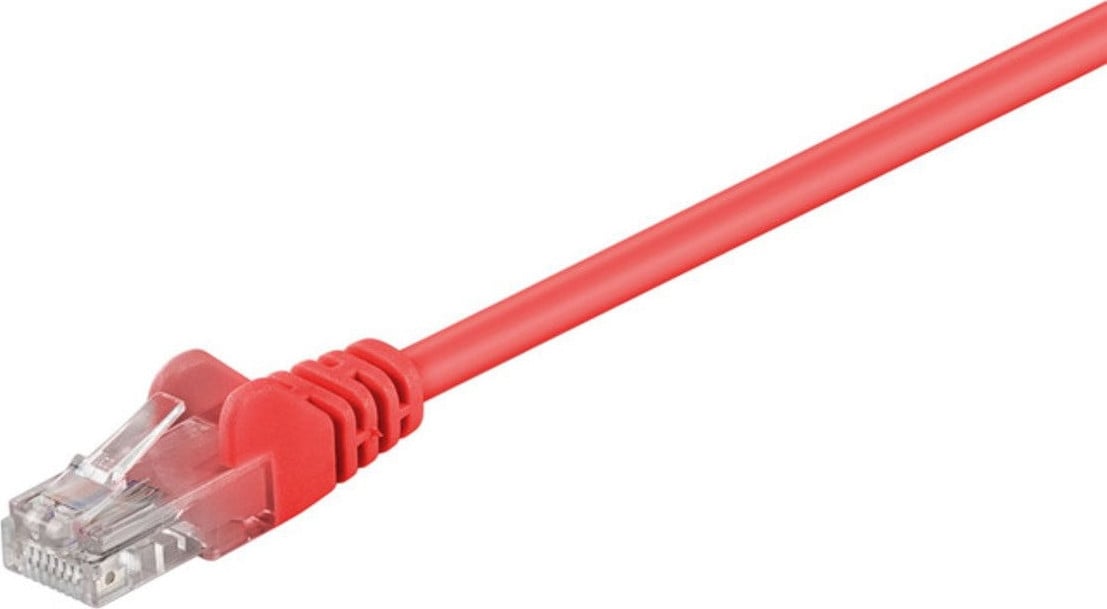 Goobay Patchkabel Cat 5 U/UTP, rood, 1 meter