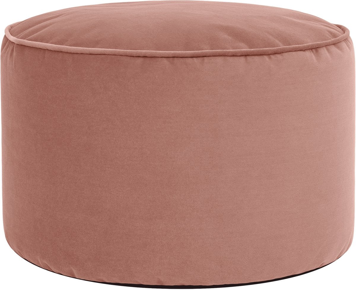 Icon Milano Poef - Ronde Zitzak Hocker - Fluweel - Roze