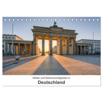 Städte und Sehenswürdigkeiten in Deutschland (Tischkalender 2027 DIN A5 quer), CALVENDO Monatskalender