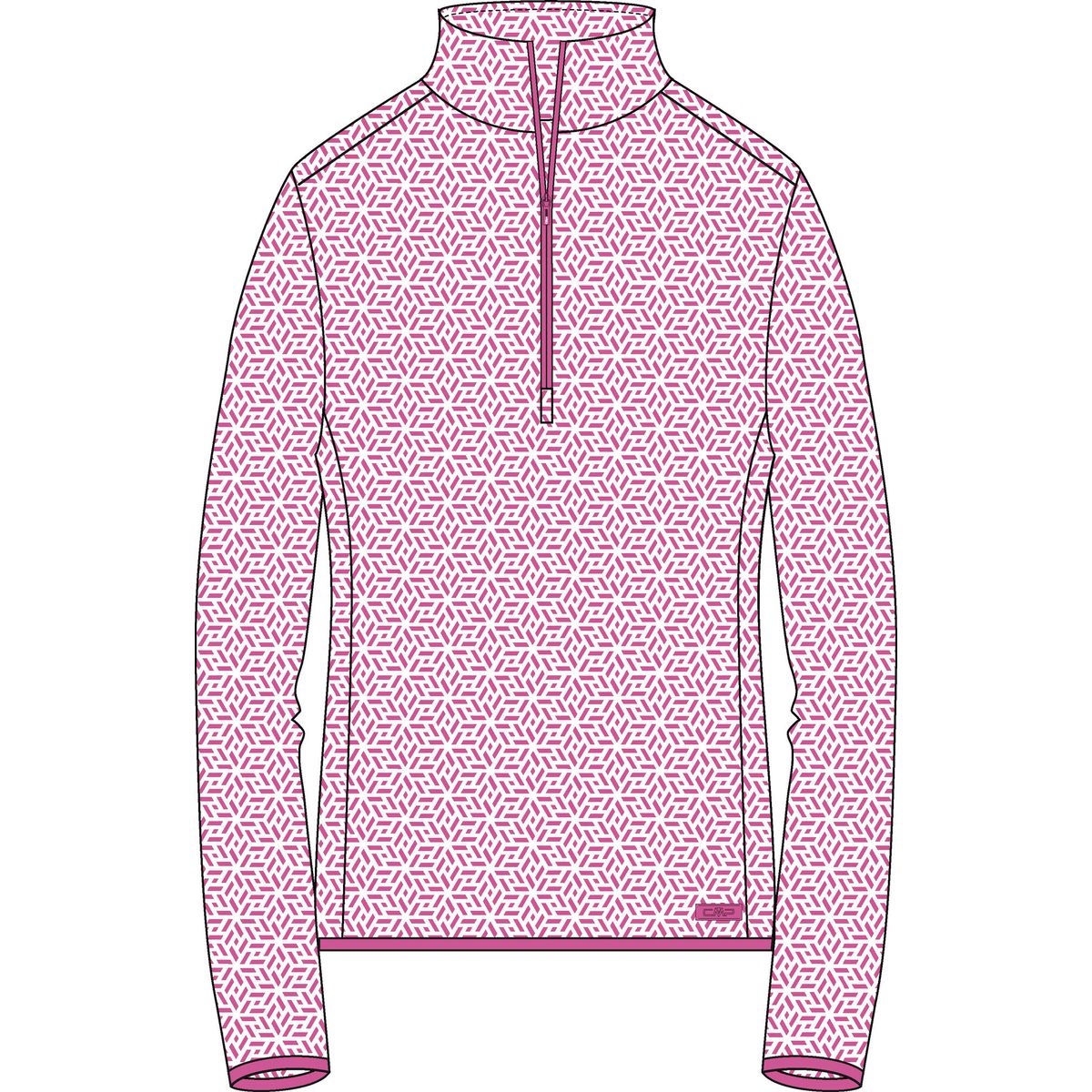 CMP Woman Printed Sweat festival-bianco (35CZ) 36 36L1656-35CZ-36