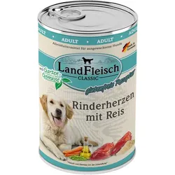 Landfleisch Rinderherzen mit Reis & Gartengemüse | 6x 400g