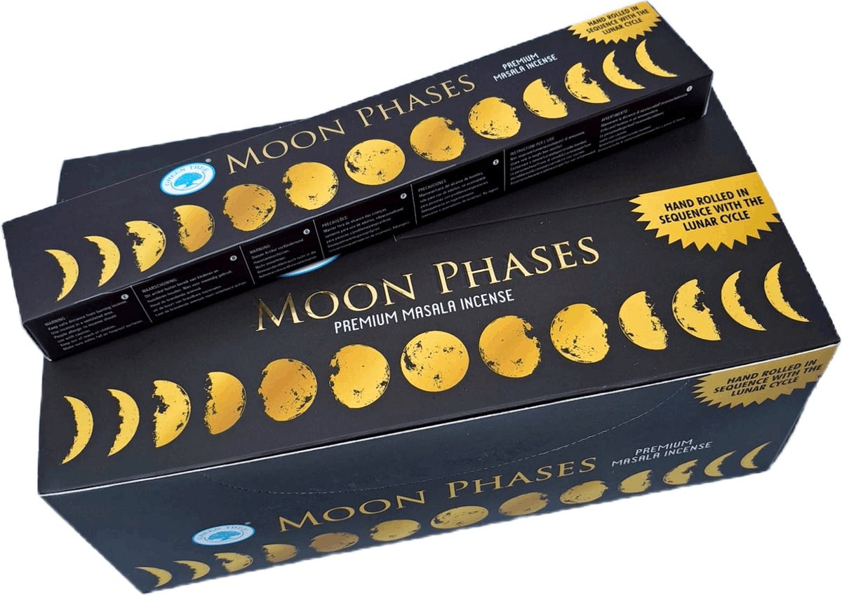 Green Tree Moon Phases Wierook 15 gram - 3 pakjes