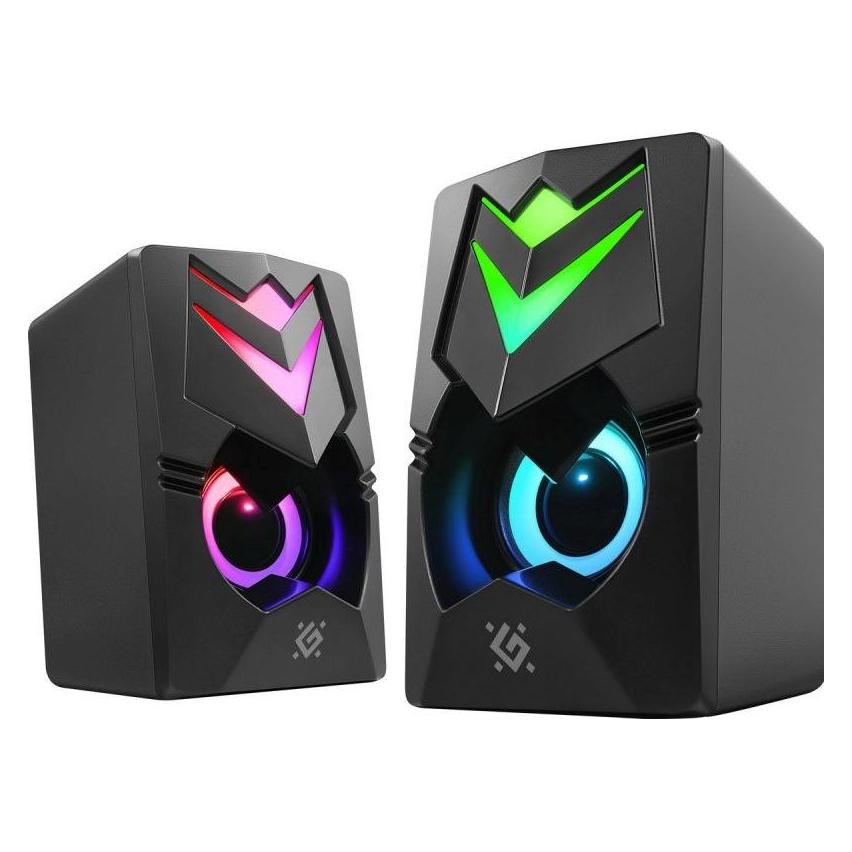 Defender GLOSNIKI PC J4 2.0 6W LED USB CZARNE 65964 (65964)