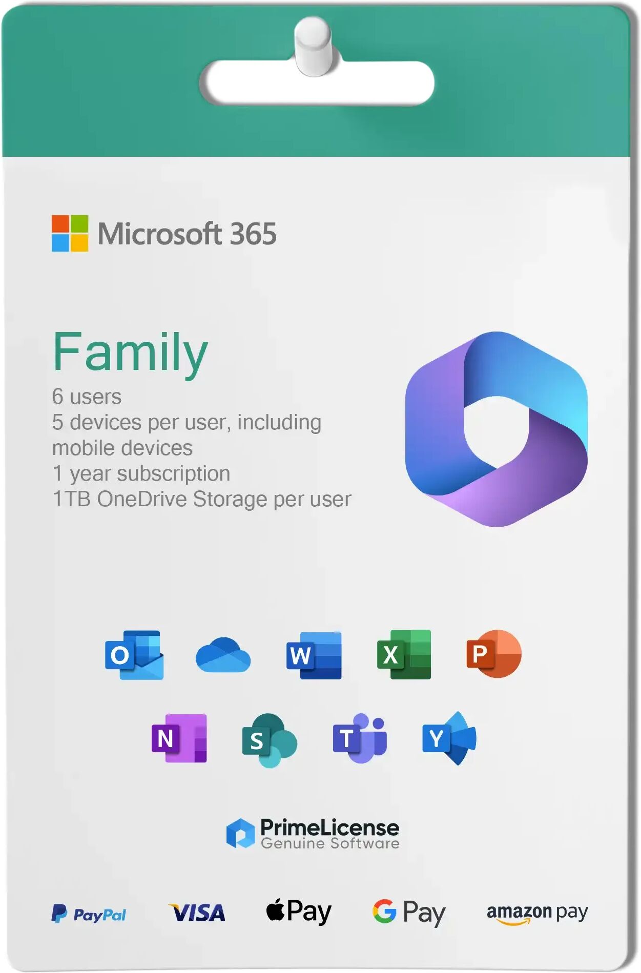 Microsoft 365 Family - 1 Year