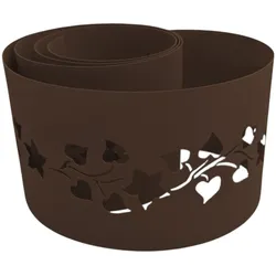 zaun|zu® Sichtschutzstreifen PREMIUM Dekor Floral #2 Sichtschutz Braun 2,55m