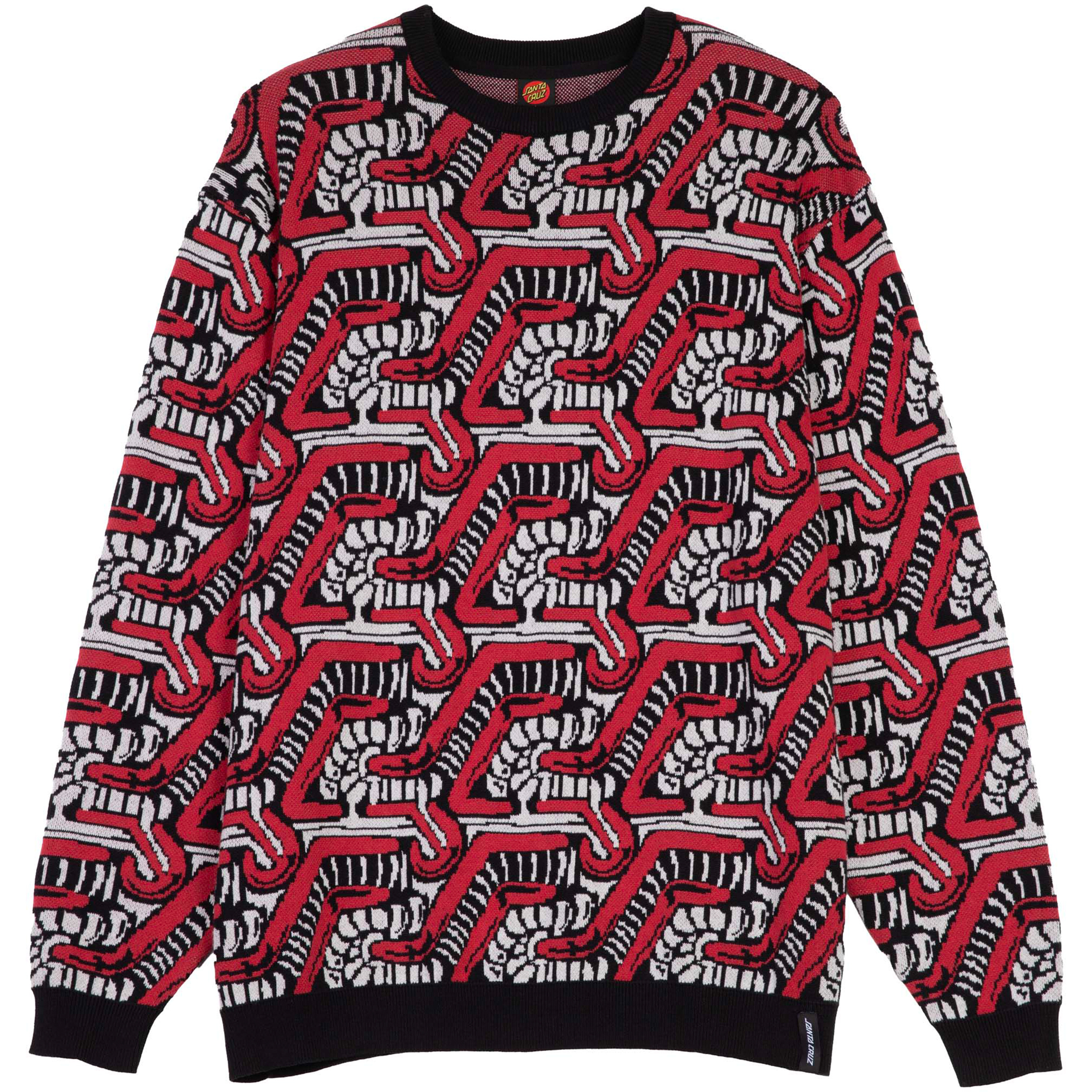 Santa Cruz Scourge Knit Herren Pullover rot Größe XL Hautfreundlich