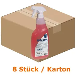 Sanitärreiniger Calvatis TRU-LIT C-15 SANO 8x750 ml saurer Reiniger für alle Oberflächen