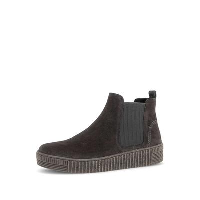 Chelseaboots GABOR "Chelsea Boot", Damen, Gr. 41, braun (grau), Schuhe Chelseaboots