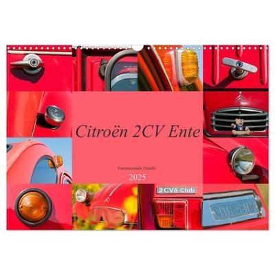 Citroën 2 CV Ente - Faszinierende Details (Wandkalender 2025 DIN A3 quer), CALVENDO Monatskalender