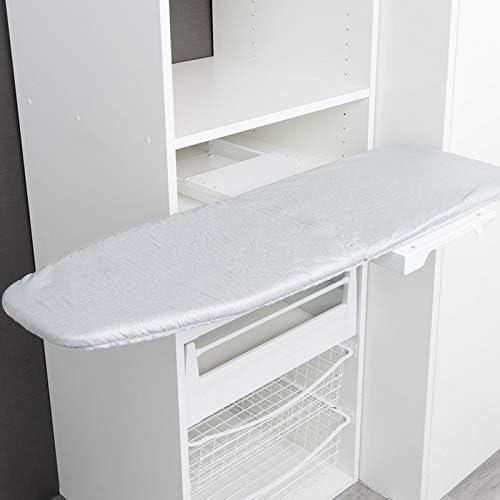 Bügelbrett Ironfold Premium Bügeltisch für Fachbodenmontage im Schrank ausziehbar, klappbar und um 180° schwenkbar inkl. Bügeltuch Aluminium grau