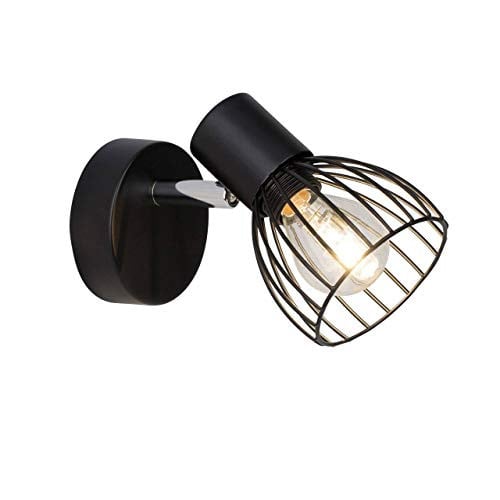 Brilliant Blacky wandspot zwart voor E14 LED-lampen