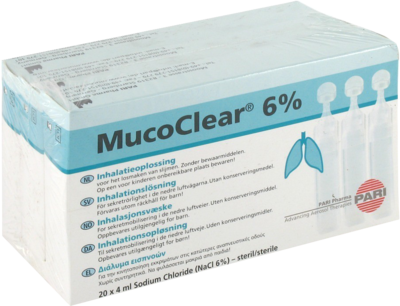 Pari GmbH Pharma -und Apothekenservice MUCOCLEAR 6% NaCl Inhalationslösung 60X4 ml 03352998