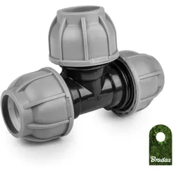 PE-T-Stück für Schlauchrohre verschraubt 40mm DSRA10T40