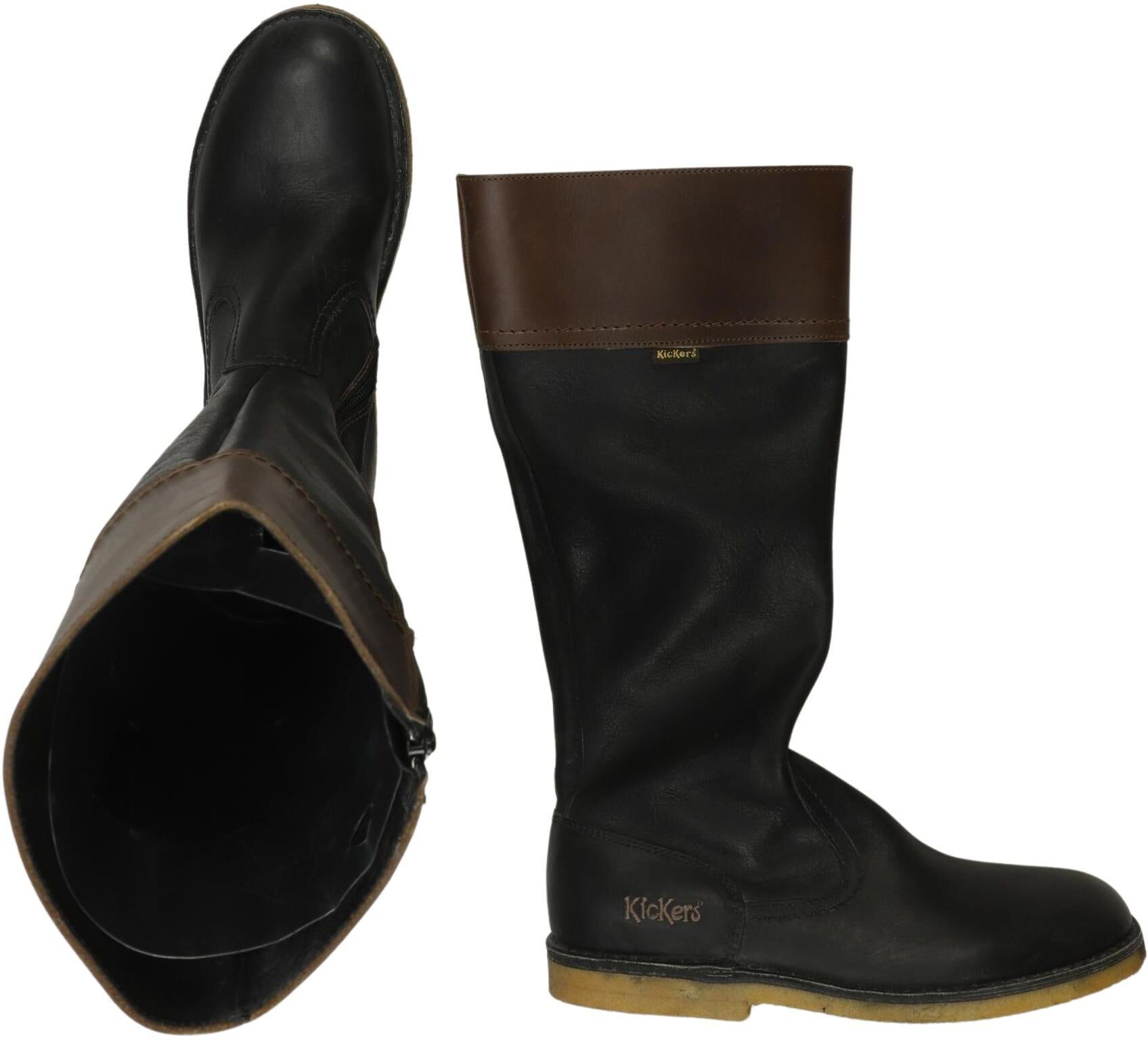 Kickers Damen Stiefel, Mehrfarbig, Gr. EU 40, Leder - Second Hand