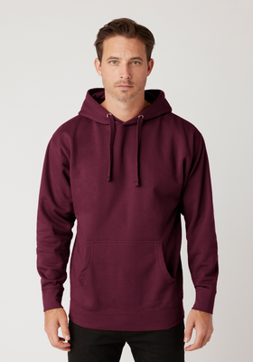 Cotton Heritage M2580 Premium Pullover Hoodie in Maroon size 4XL