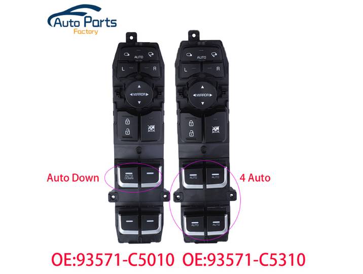 Nouveau commutateur de vitre électrique avant gauche pour Kia Sorento SUV 2016-2020 93571-C5010 93571-C5310 93571C5010 93571C5310