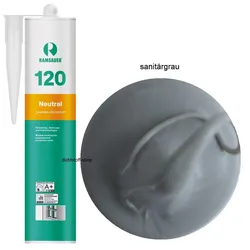 Ramsauer 120 Neutral sanitärgrau 1K Silikon Dichtstoff 310ml Kartusche