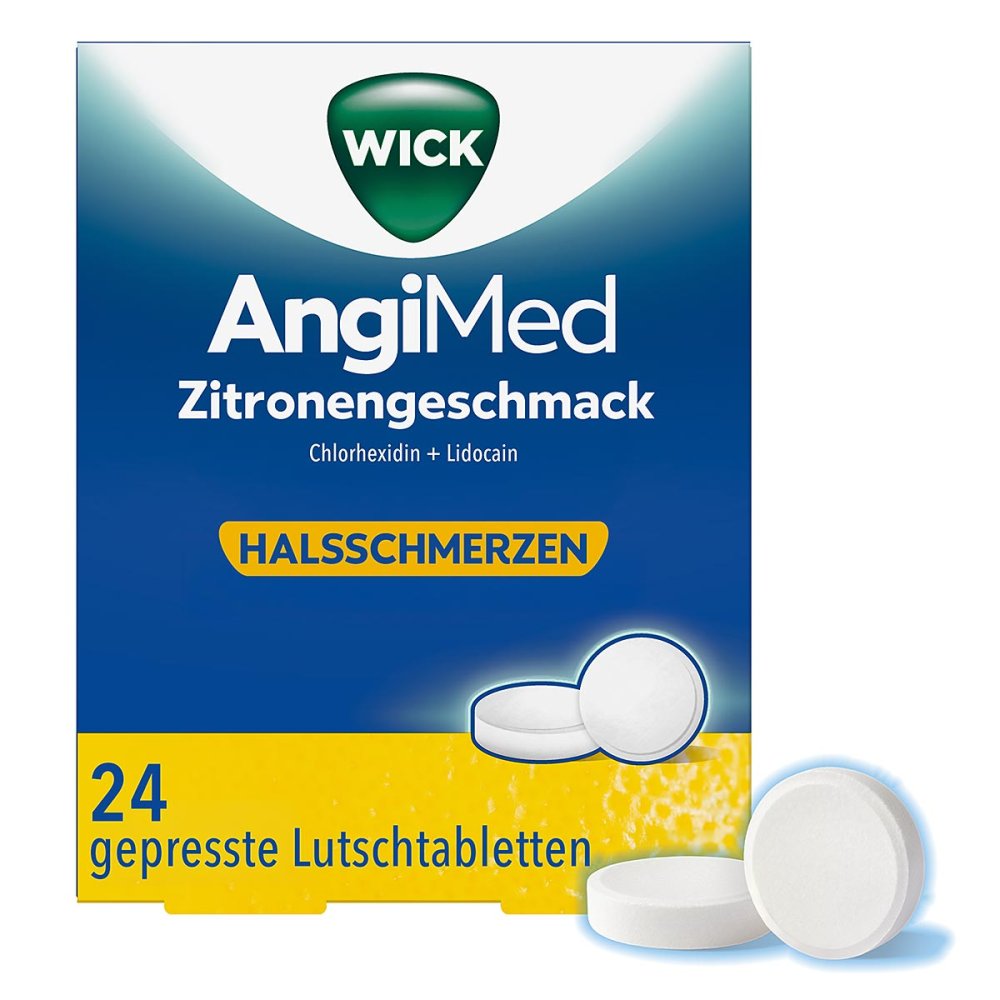 WICK Pharma - Zweigniederlassung der Procter & Gam Wick AngiMed Zitronengeschmack 5 mg/1 mg Lutschtabletten 18447960