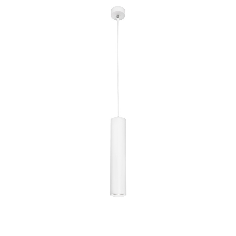 Lyora Strakke hanglamp wit aluminium modern