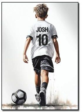 Uplifted Finds Personalized Football Player Poster   Custom Sports Wall Art For Boys & Men 40 X 60 Cm dd063 01