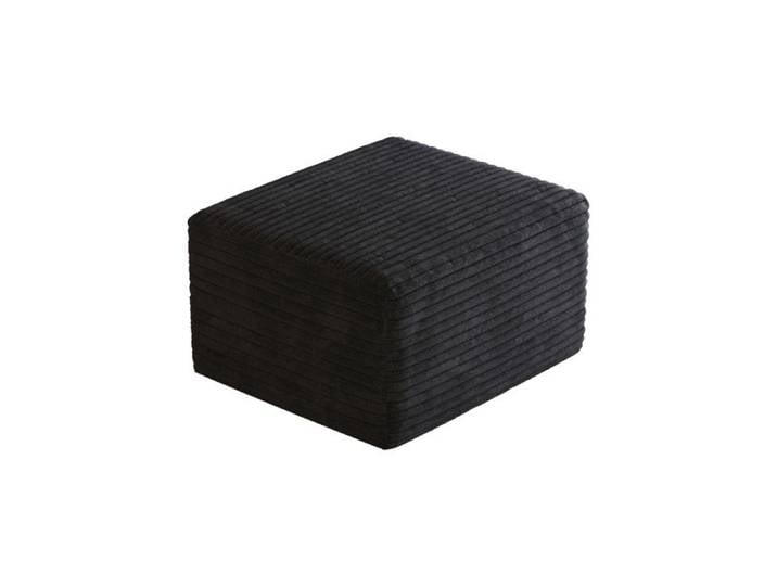 Pouf en velours côtelé montage sans outil