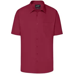 Herren Business Hemd kurzarm "JN644" - 4XL - wine