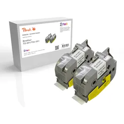 Schriftbandkassette kompatibel zu Brother TZ-251/TZe-251, Pack(2)  BR-TZ251