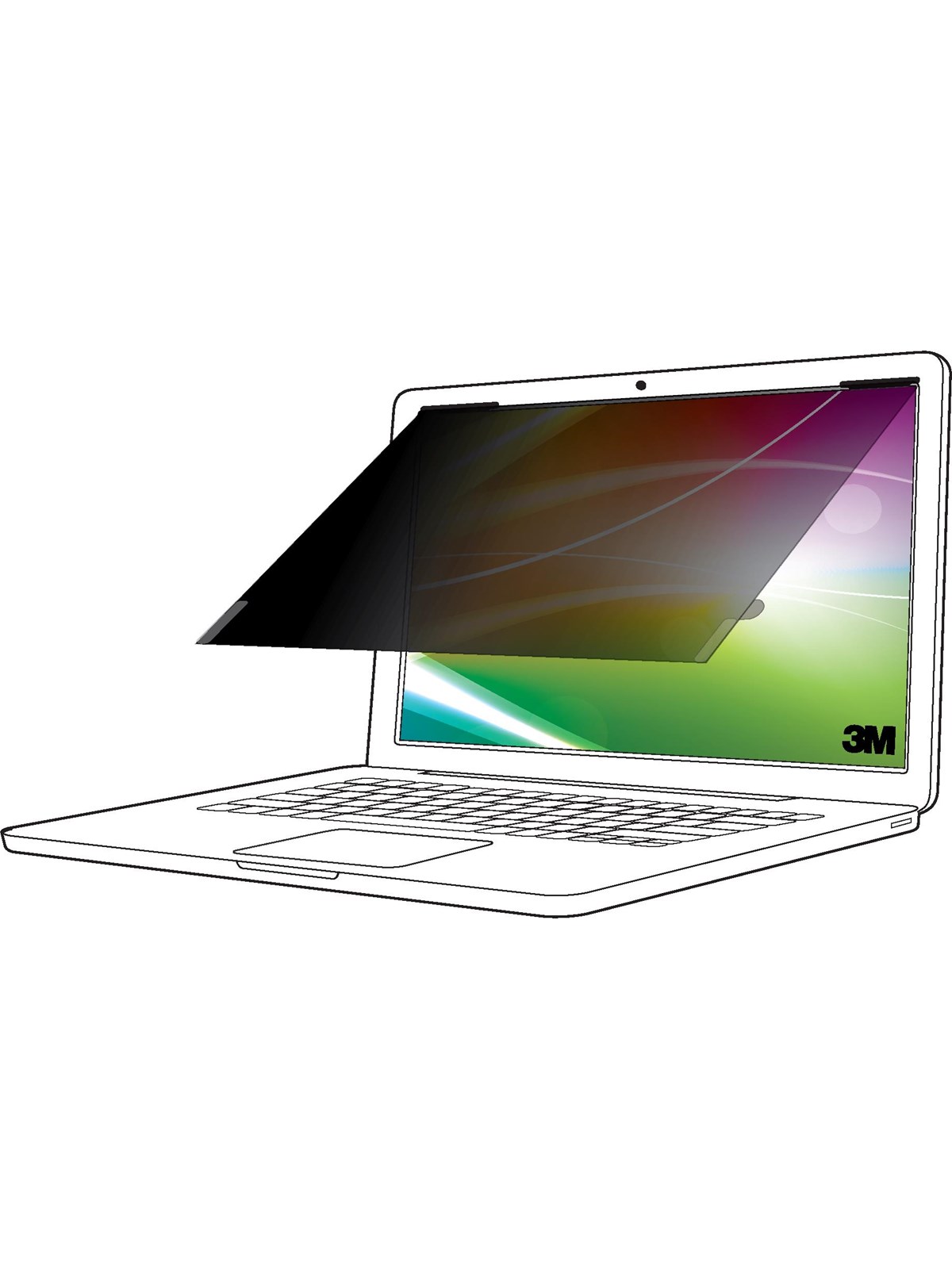 3M Bright Screen Privacy Filter for 14in Laptop 16:9 BP140W9B