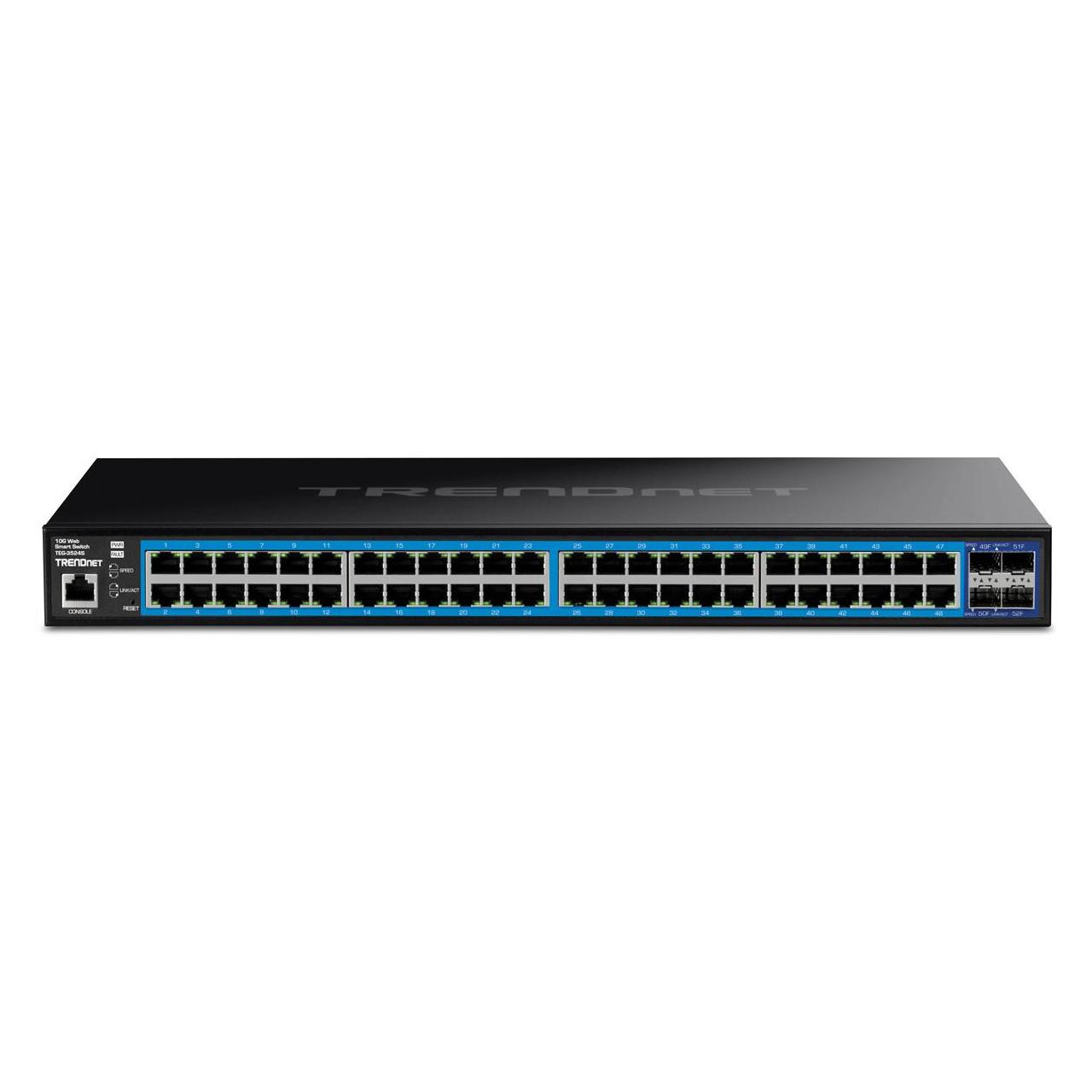 Trendnet 52-Port Gigabit Web Smart Switch With 10g Sfp+ Slots (52 Ports) (TEG-3524S)