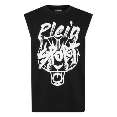 T-Shirt PLEIN SPORT "Tanktop", Herren, Gr. XL, 02, schwarz, Obermaterial: 100% Baumwolle, Shirts T-Shirt