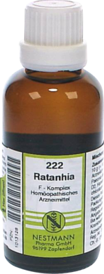 NESTMANN Pharma GmbH RATANHIA F Komplex Nr.222 Dilution 50 ml 01013128
